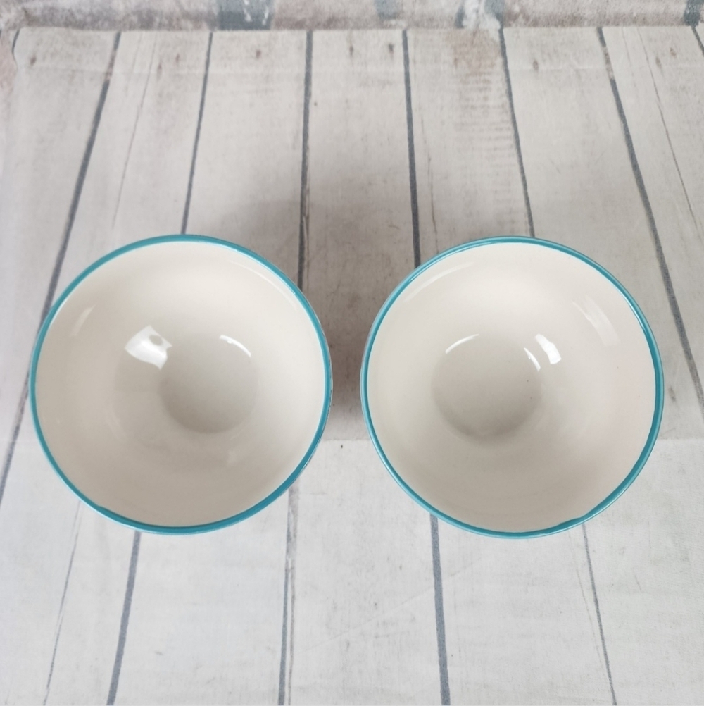 The Pioneer Woman 6Inch Footed Bowls Set of 2 Atomic Starburst Vintage Bloom - Picture 5 of 11